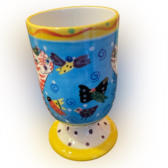 Dana Simson Handpainted Cat Cup - Picture 4 of 7